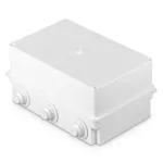 PK-11D Puszka odgałęźna, 6 wlotowa, z dławicami D 30, n/t, wym. 235x150x115, IP 55; biały
