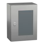 PanelSeT Obudowa wisząca ze stali nierdzewnej S3X IP66 304L drzwi transparentne 400x 300x200mm