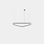 Pendant Geometric Triangular Surface Double LED 212W LED warm-white 2700K DALI-2 Black 12500lm TS4S-00V9AZDU05