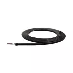 NEON LED FLEX BLACK 10x10mm / 24V / 3535 / 9,6W / 120LED / IP67 / RGB