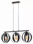 5361 Lampa wisząca Cortado E27 3xMAX40W black D25
