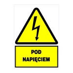Znak elektryczny ostrzegawczy 148x210 