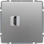 KOS 66 Gniazdo multimedialne HDMI, bez ramki ALUMINIUM