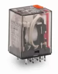 Przekaźnik bazowy; znamionowe napięcie wejściowe 120 V AC; 4 x zestyk przełączny; maksymalny prąd długotrwały 5 A; z ręcznym pobudzeniem; szerokość 22 mm; wysokość 35 mm