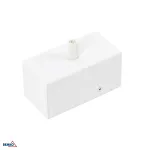 ROZETA SUFITOWA QUALIS 100x50x50 mm BIAŁA Z PRZEWODEM DEKORACYJNYM 1,5M