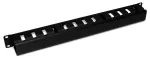Organizator kablowy z przepustem kablowym WB-S 1U CZARNY
