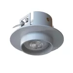 PIXO H2Ahd wpust stropowy 1x50W, GU10, 230V, srebrny aluminiowy (mat struktura) RAL 9006