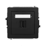 DECO Mechanizm gniazda pojedynczego HDMI 2.0, 4K czarny mat
