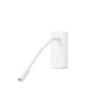 Wall fixture Mine LED 3.4W LED warm-white 3000K ON-OFF White 184 DE-0117-BLA