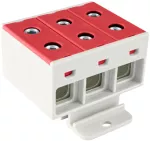 ZŁĄCZKA SZYNOWA 3-TOROWA 35MM2 ZGX 3x35 CZERWONA