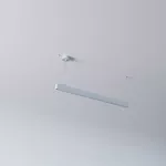 AVAR 1000 wisząca, dyfuzor płaski OPAL, LED PHILIPS LV 25,8W/3500lm/930/TD/CAS, 230V, srebrny aluminiowy (mat) RAL 9006