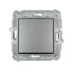 ICON Mechanizm łącznika jednobiegunowego srebrny metalik