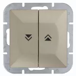 WP-10P/M Wyłącznik żaluzjowy-PERŁA- zwierny p/t 10A,250V; satyna