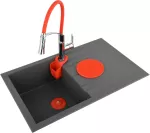 BATERIA ZLEWOZMYWAKOWA FLEXIBLE 2 CZERW.