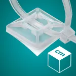 CTu / Uchwyt do mocowania opasek GN-4A PA-66 biały samoprzylepny 25 szt.