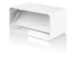 łącznik kanałów płaskich 110x55 mm z zaworem zwrotnym, biały 027