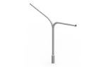 [OG] Wysięgnik lamp. dwuram. na słup ośw.48,3 90st