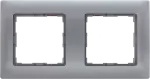 VENA Ramka 2x ALUMINIUM