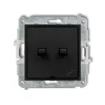 MINI Mechanizm łącznika podwójnego schodowego w stylu amerykańskim czarny mat