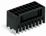 Wtyk THT, 2-rzędowy Pin lutowniczy 0,8 x 0,8 mm konstrukcja prosta, czarny 713-1404