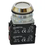 PROMET Przycisk NEF30-K3Y/W3 biały