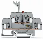 Złączka do zabudowy elementów 2-piętrowe, szara 281-634/281-413