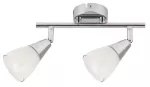 6768 Spot Nicolette E14 2x40W chrom, biały 230V, 50Hz