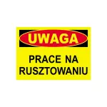 Tablica budowlana ostrzegawcza 250x350 