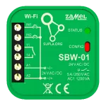 STEROWNIK BRAMOWY WI-FI 1-KANAŁOWY DWUKIERUNKOWY TYP: SBW-01