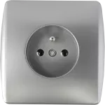 KOS 1 Gniazdo podtynkowe pojedyncze ALUMINIUM