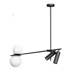 DUO wisząca max.2x5W, G9, 230V + SLM PremiumWhite, L09, 2x1190lm/24D/940, 230V, czarny (mat) RAL 9017