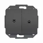 WP-10O Wyłącznik żaluzjowy-ONYX- zwierny p/t 10A,250V; antracyt