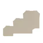 AP DLI2.5 DB Ścianka końcowa i przegroda do złączek, nr.katalogowy 1783550000