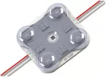 Moduł LED BIAŁY CIEPŁY 4 diody 2835 12V IP67