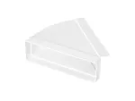 kolano poziome 204x60 mm, 45 st., białe KP60-55