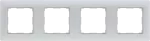 VENA Ramka 4x BIAŁY ANTYBAKTERYJNA POWŁOKA