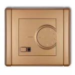 FLEXI Elektroniczny regulator temperatury z czujnikiem podpodłogowym złoty metalik
