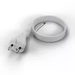 PP-21/4M/2X1/H05VV-F Przewód przyłączeniowy z wtyczką prostą IP20; 2x1; H05VV-F; 4m; biały