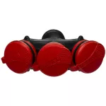 R-X3/54 Rozgałęźnik trzykrotny z klapką hermetyczną; 3x2p+Z; IP54; EXTREM; rozberialne; czarno-czerwony