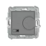 MINI Mechanizm elektronicznego regulatora temperatury z czujnikiem podpodłogowym szary mat