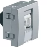 systo Gniazdo informatyczne z polem opisowym 1x RJ45 kat. 5e UTP 2M alu