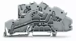 Piętrowa złączka instalacyjna z otworem montażowym 2,5 mm², szara 2003-7651