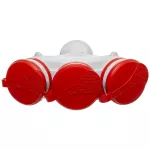 R-X3/44S Rozgałęźnik trzykrotny z klapką hermetyczną; 3x2p+Z; IP44; EXTREM; SCHUKO; rozberialne; szaro- czerwone