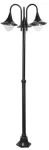 8248 Latarnia ogrodowa Konstanz E27 3x100W 2200mm, czarny 230V, 50Hz