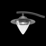 Oprawa AVENIDA HERITAGE LENS LED wersja S ED 18W 2450lm 3000K IP66 O33 - do terenów rekreacyjnych grafit II 18 W
