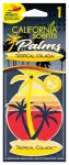 Zapach samochodowy CALIFORNIA PALMA 1szt Tropical Colada