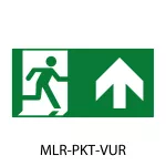PIKTOGRAM DO OPRAWY MALER WERTYKALNY STRZAŁKA W GÓRĘ PO PRAWEJ STRONIE 324 X 158 MM