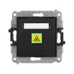 MINI Mechanizm gniazda światłowodowego/optycznego pojedynczego czarny mat