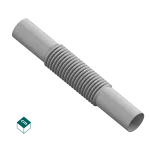 ZCL / Złączka Elastyczna PVC-U Szara 22 (100 szt/op.)