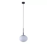 OVO fi220 wisząca max.1x23W, E27, 230V, przewód czarny, szary grafitowy (mat) RAL 7024